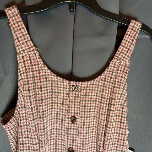 Colorful Planet, Kids XL 14/16, Pink and Brown‎ Plaid Dress NWT - Picture 2 of 10